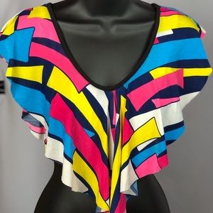 Colorful Swim Top